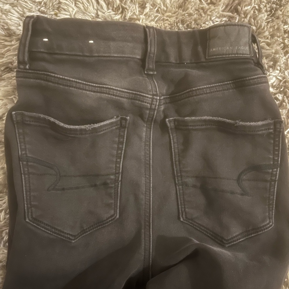 American eagle black skinny high waist jeans size 00R